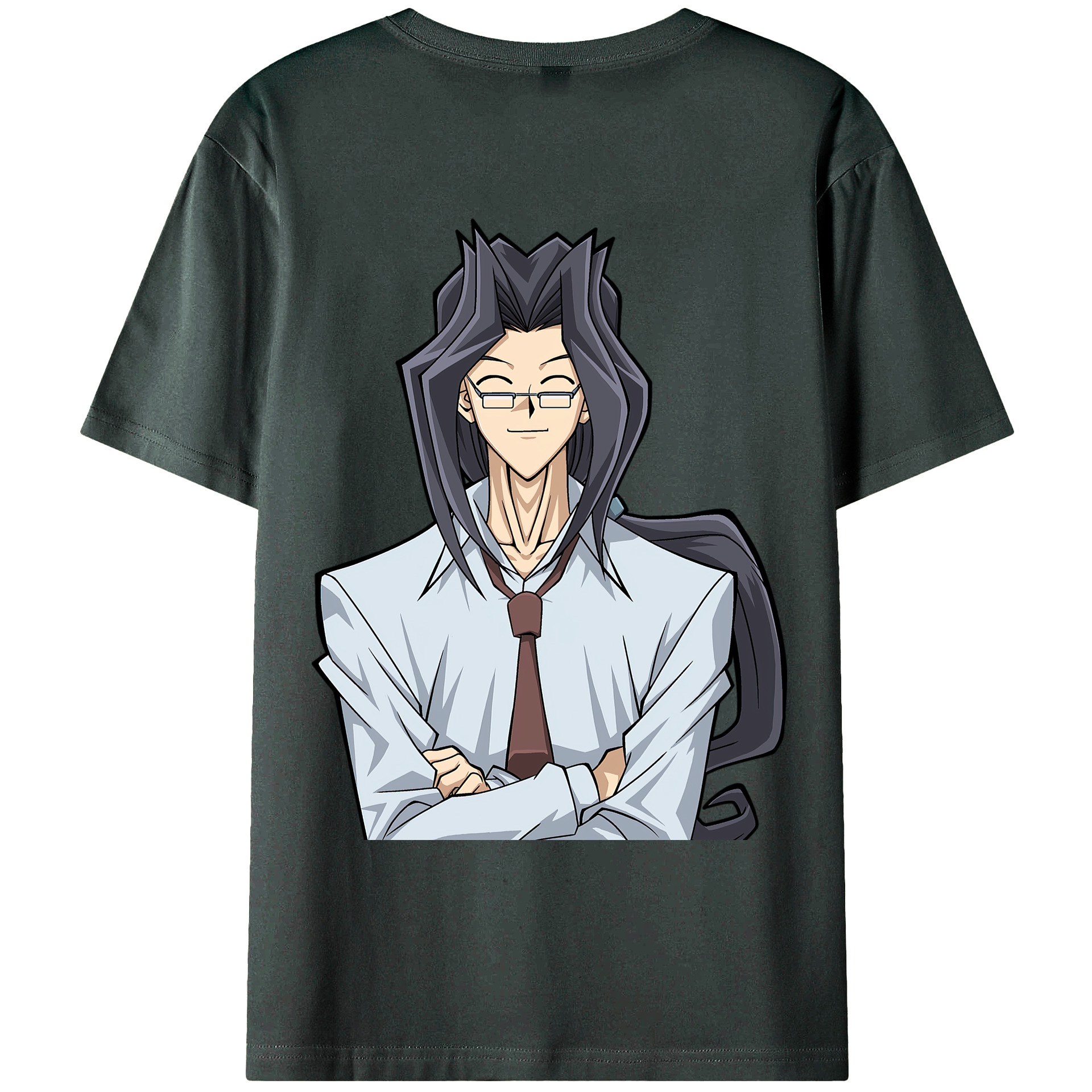 （画像用） 遊☆戯☆王 Yu-Gi-Oh! 綿100％ メンズ半袖Tシャツ（バックプリント） 通気性